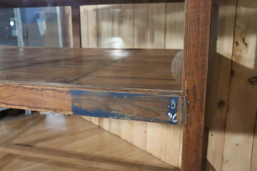Ancienne Vitrine/présentoir De Magasin En Pin