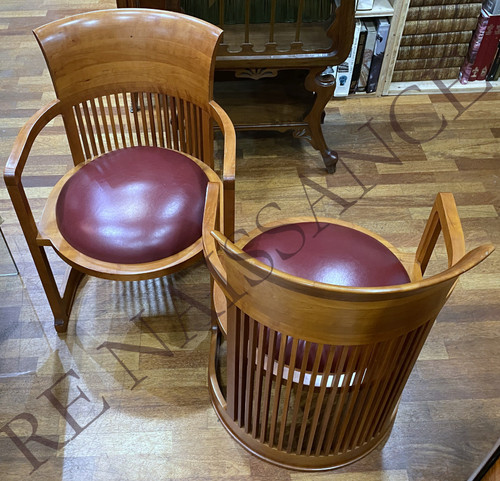 sedie a botte di Frank Lloyd Wright per Cassina.
