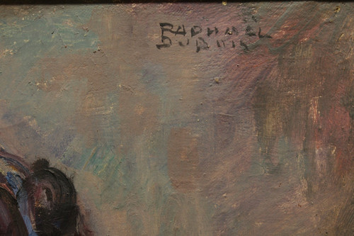 Tableau huile sur toile 'Portrait de jeune fille' Raphaël Dubois (1888-1960)