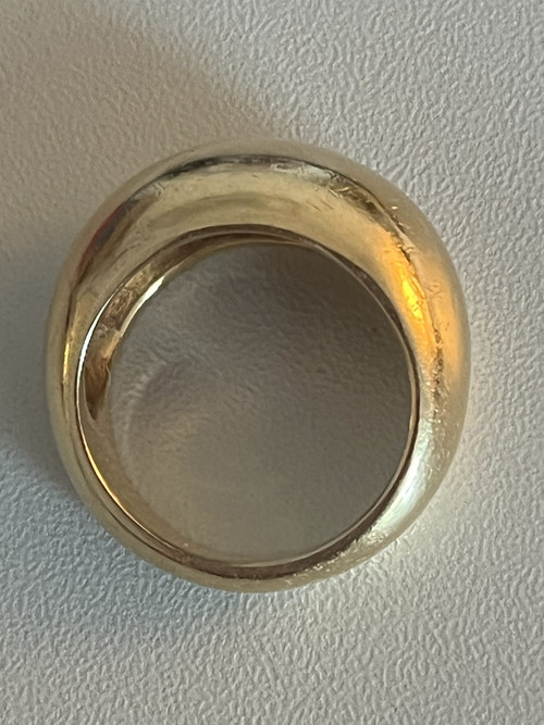 Yellow Gold Bombée Band Ring