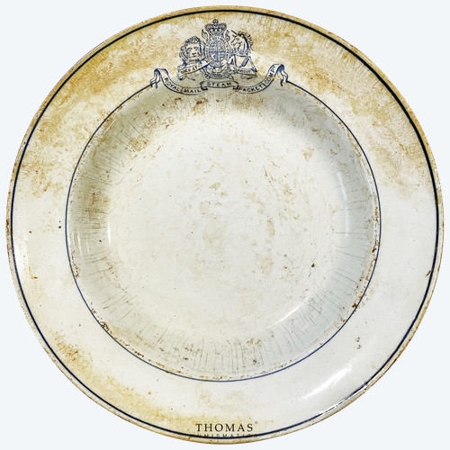 CIOTOLA IN PORCELLANA - COMPAGNIA DI NAVIGAZIONE - ROYAL MAIL STEAM - TESORO NAUFRAGATO - R.M.S DOURO
