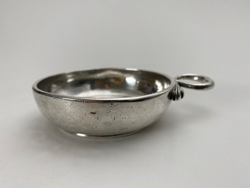 Tastevin aus Silber XVIII. Jahrhundert Schlangengriff Rousseau Fermiers généraux