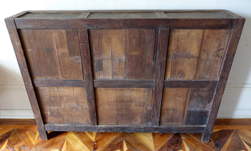 Libreria intarsiata d'epoca Luigi XVI - 182 cm x 133 cm x 31 cm