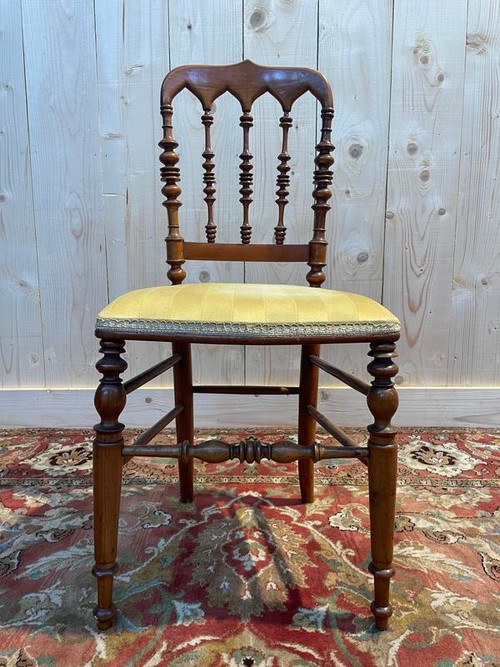 Set of 4 Napoleon III "Cathedral" chairs
