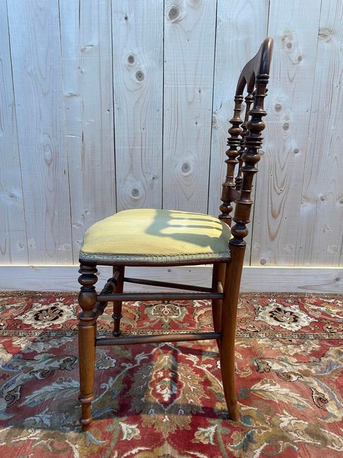 Set of 4 Napoleon III "Cathedral" chairs