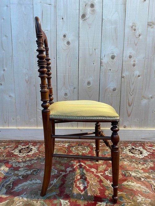 Set of 4 Napoleon III "Cathedral" chairs