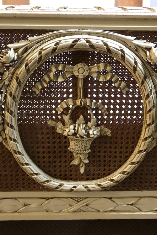 Coppia di letti a baldacchino in stile Luigi XVI