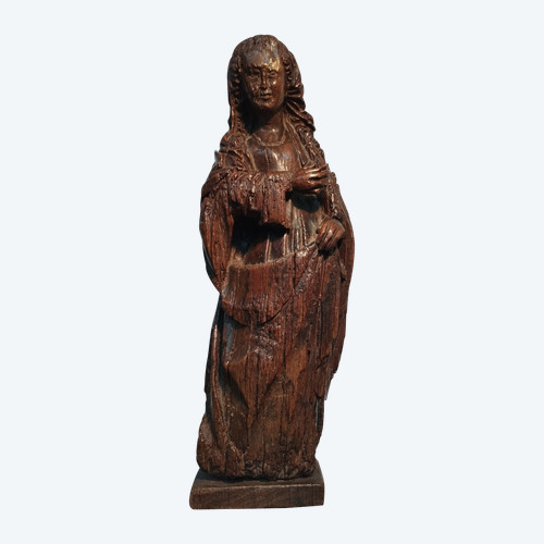 VERGINE Scultura in legno del XVI secolo