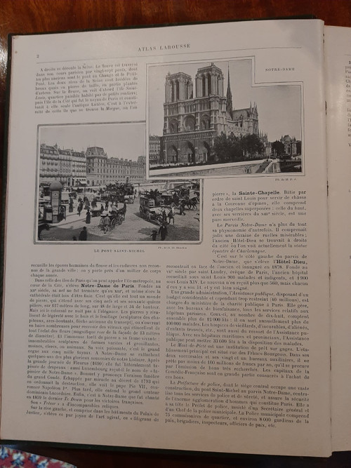 Nouveau Larousse illustré & Atlas - Enzyklopädisches Universalwörterbuch - 1898 bis 1907
