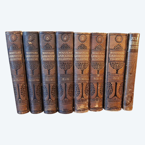 Nouveau Larousse illustré & Atlas - Enzyklopädisches Universalwörterbuch - 1898 bis 1907