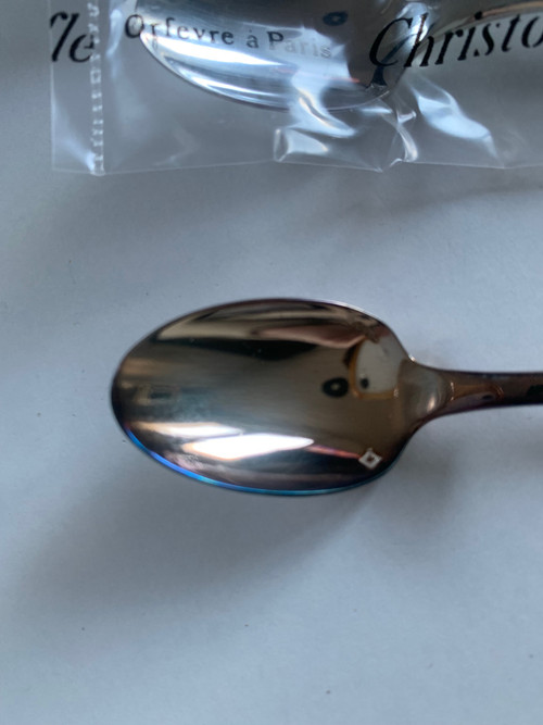8 Christofle moka spoons