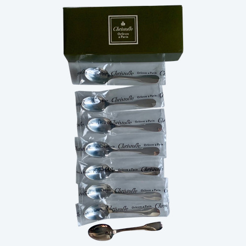 8 Christofle moka spoons