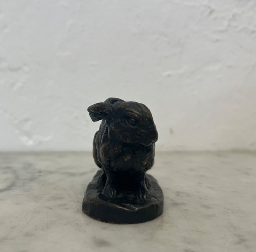 Sculpture - Bronze - Lièvre - Barye/barbedienne - XIX Eme