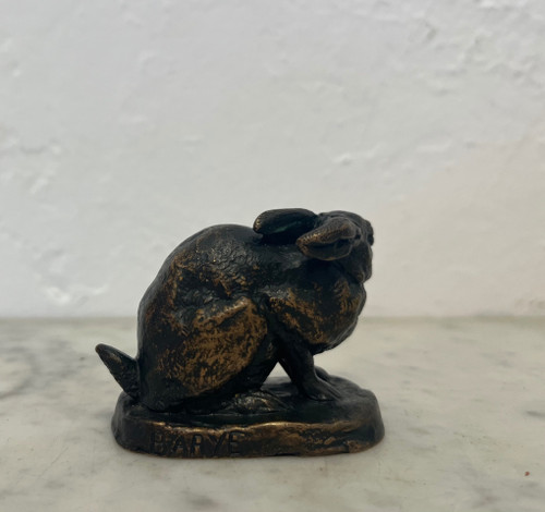 Sculpture - Bronze - Lièvre - Barye/barbedienne - XIX Eme