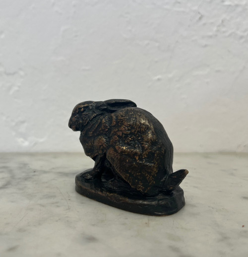 Sculpture - Bronze - Lièvre - Barye/barbedienne - XIX Eme