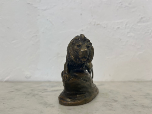 Scultura - Bronzo - Leone - Masson/susse Frs - Francia - XIX sec.