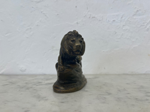 Scultura - Bronzo - Leone - Masson/susse Frs - Francia - XIX sec.