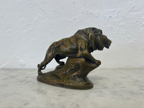 Scultura - Bronzo - Leone - Masson/susse Frs - Francia - XIX sec.