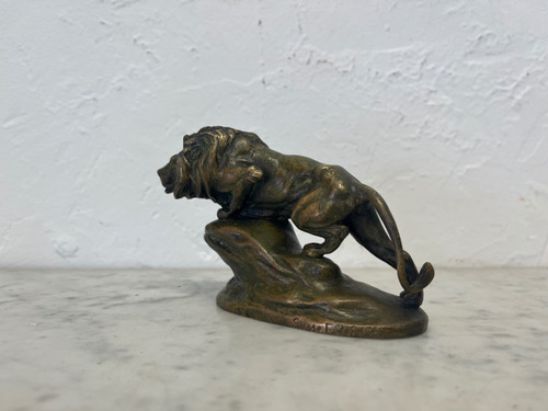 Scultura - Bronzo - Leone - Masson/susse Frs - Francia - XIX sec.