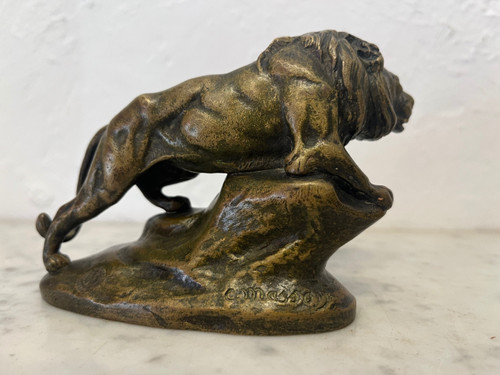 Scultura - Bronzo - Leone - Masson/susse Frs - Francia - XIX sec.