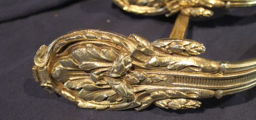 4 portes embrases à rideaux en bronze style Louis XVI ép. 19ème bronze ameublement décoration