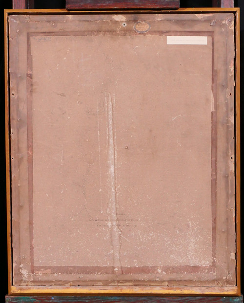 Louis-Désiré Thiénon 1812-1889 Reims, the cathedral, landscape, drawing, 1875