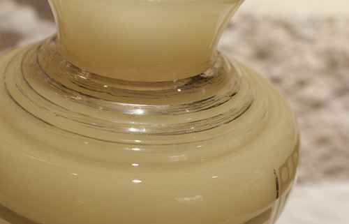 Vase en verre signé D'Argyl vers 1930, Art Déco
