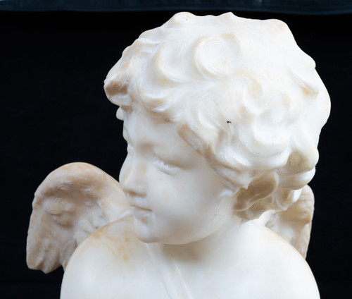 Scultura antica in alabastro del XIX secolo in Francia.