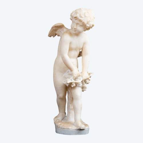 Scultura antica in alabastro del XIX secolo in Francia.