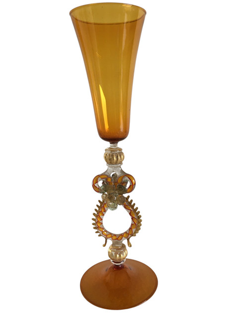 Murano glasses, set of 4 glasses, Venice circa 1970