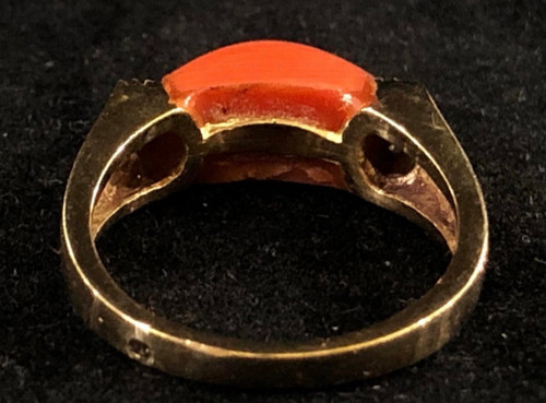 Ring Koralle Diamant