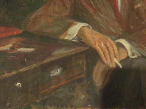 The man with the cigarette