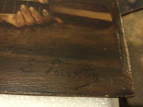 "The musician" signed E. PERRETON