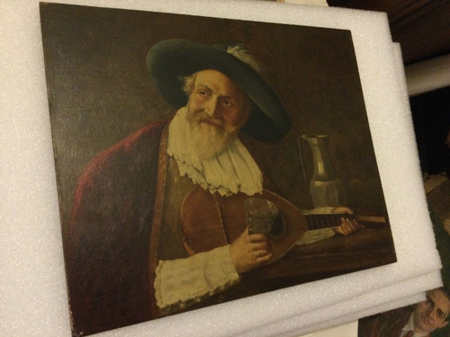 "The musician" signed E. PERRETON