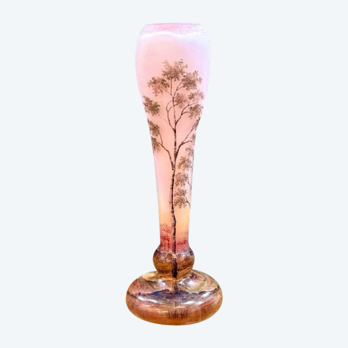 Daum Nancy "Paysage Printanier" Vase