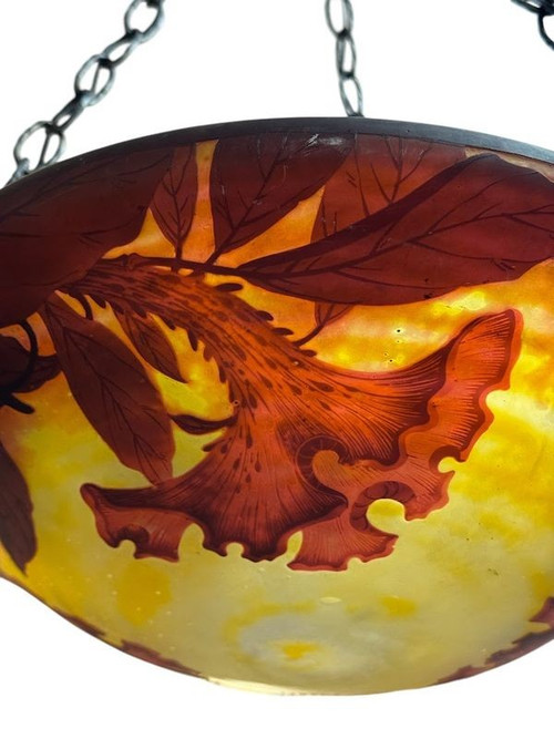 Daum Nancy "Crêtes De Coq" Chandelier