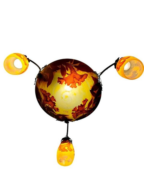Daum Nancy "Crêtes De Coq" Chandelier