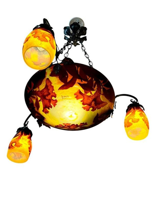 Daum Nancy "Crêtes De Coq" Chandelier
