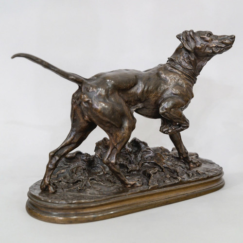 Scultura - Chien Braque Marly , Pierre - Jules Mêne (1810-1879) - Bronzo