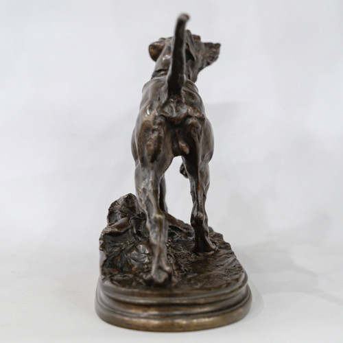 Scultura - Chien Braque Marly , Pierre - Jules Mêne (1810-1879) - Bronzo