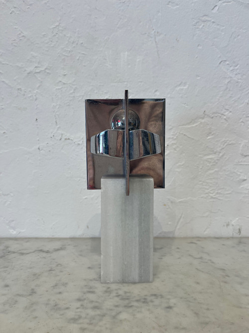 Sculpture - J. L Sanchez - Bronze Et Marbre - Espagne - XX ème