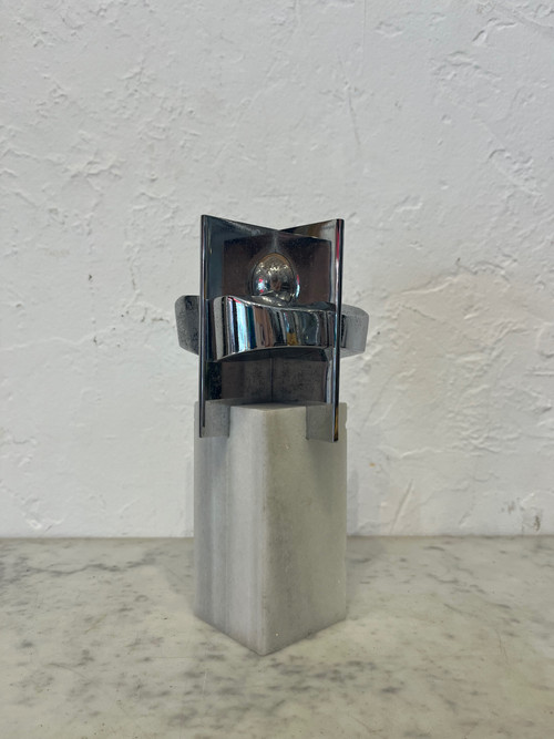Sculpture - J. L Sanchez - Bronze Et Marbre - Espagne - XX ème