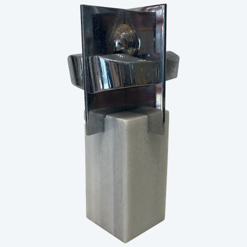 Sculpture - J. L Sanchez - Bronze Et Marbre - Espagne - XX ème