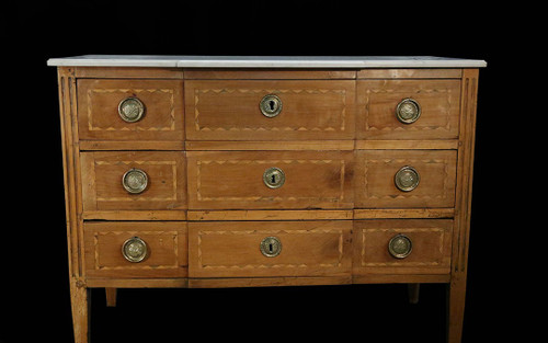 Kommode mit Sprung Louis XVI Epoche XVIII Jahrhundert