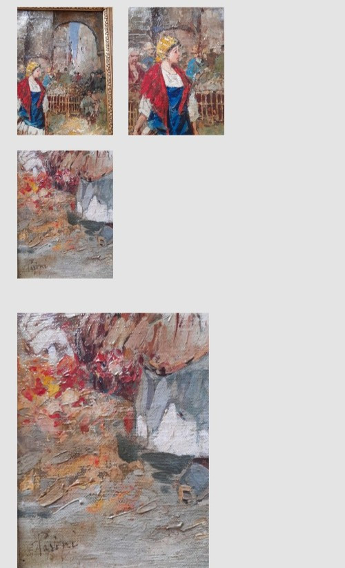 Pasini Lazzaro Öl auf Leinwand
