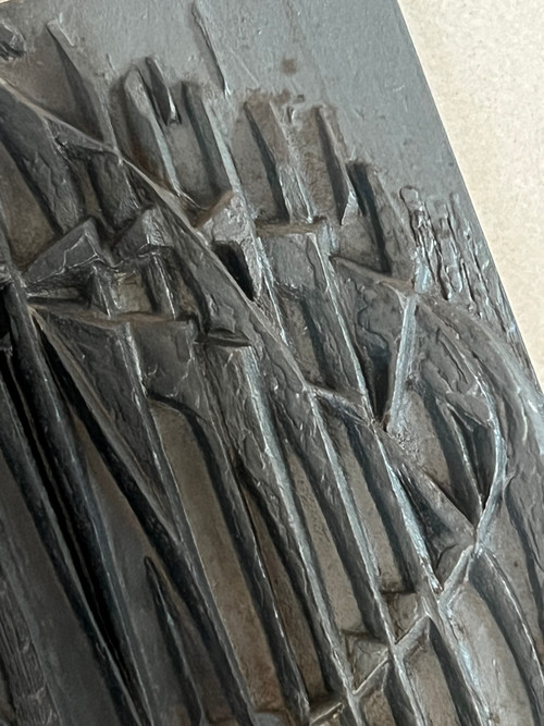 Kaminplatte von Designer F. Loriot für Stern, Frankreich 70er Jahre