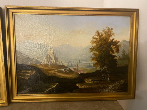 Paesaggio scolastico svizzero del XIX secolo