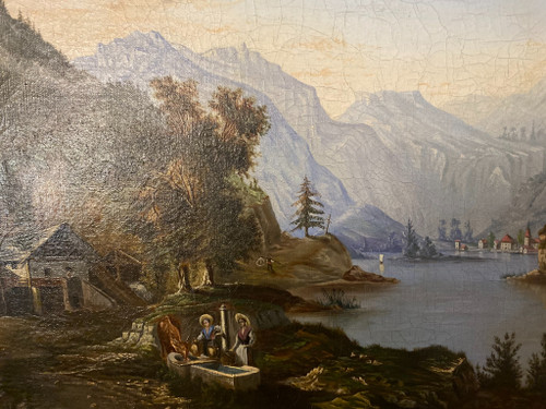 Paesaggio scolastico svizzero del XIX secolo
