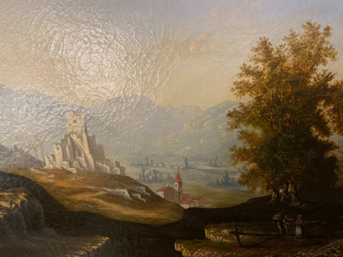 Paesaggio scolastico svizzero del XIX secolo