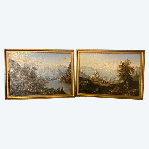 Paesaggio scolastico svizzero del XIX secolo